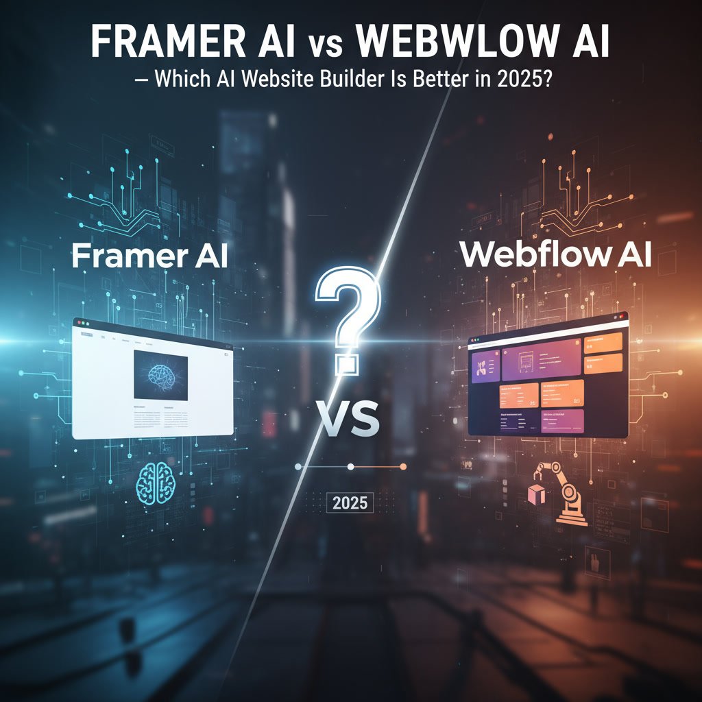 Framer AI vs Webflow AI — Full Comparison (2025)