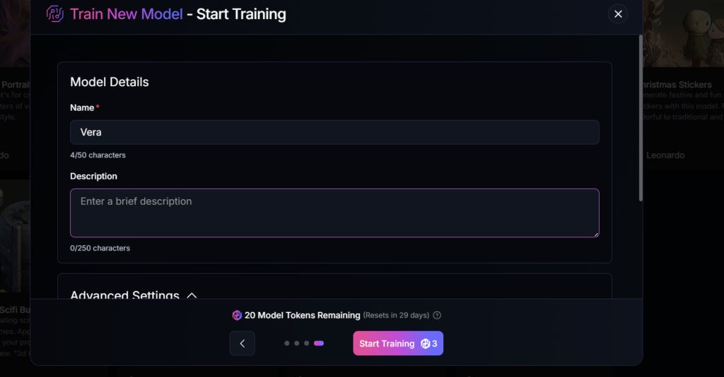 Train Your AI Face in Leonardo AI