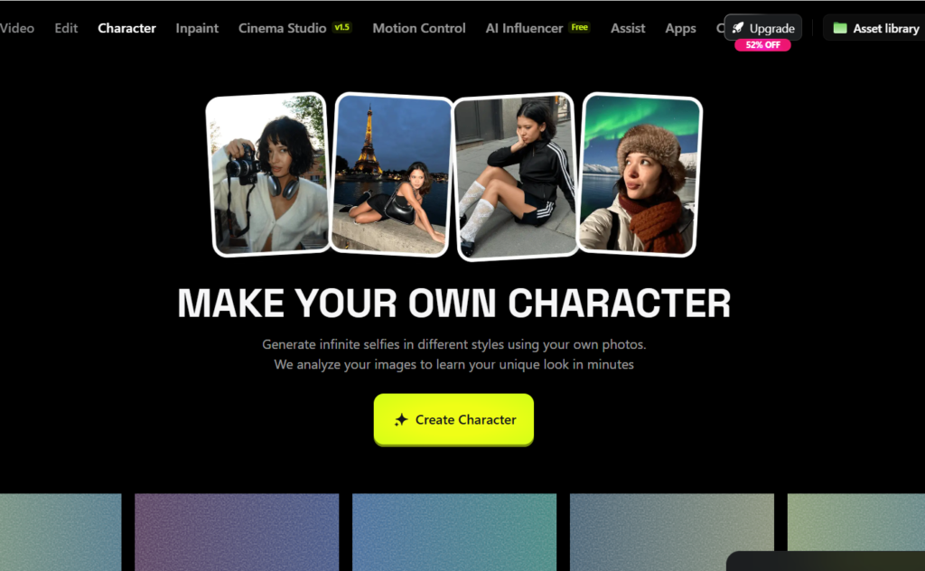 realistic AI Model in Higgsfield